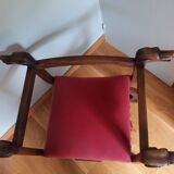 Dagobert curule armchair with chimera heads 19th century