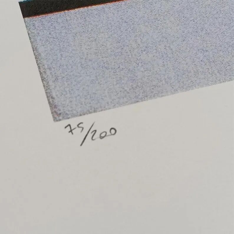 1970S Piet Mondrian Limited Series Lithograph Numbered in Pencil.