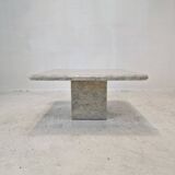 Italian Carrara Marble Coffee Table, 1980s