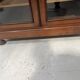 Display cabinet at counter height in mahogany and veneer, 19th century.