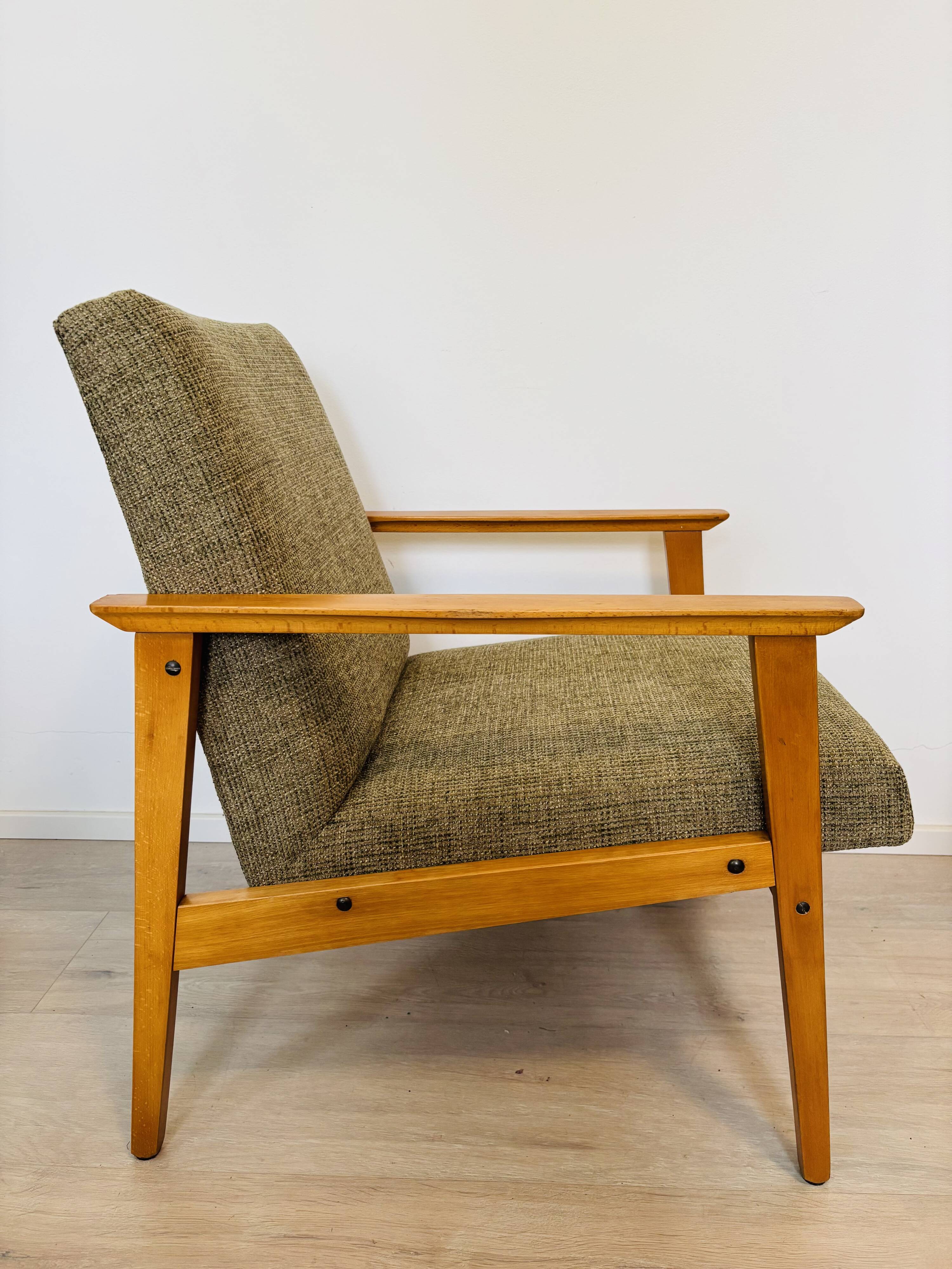 Mid-Century Lounge Armchair, Czechoslovakia 1960’s