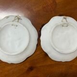 Pair of 2 decorative biscuit plates
