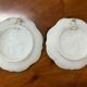Pair of 2 decorative biscuit plates