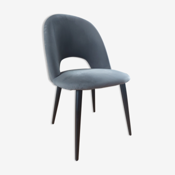 Grey velvet chair
