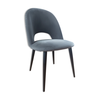 Grey velvet chair