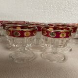 Set of 10 antique glasses