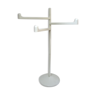 Towel rack white design 70s Makio Hasuike