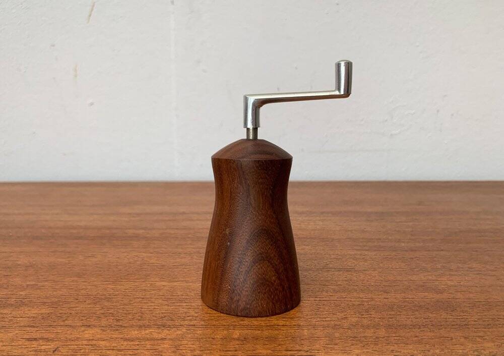 Mid-century teak pepper mill by Pede, 1960s.
