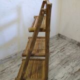 Folding bamboo shelf
