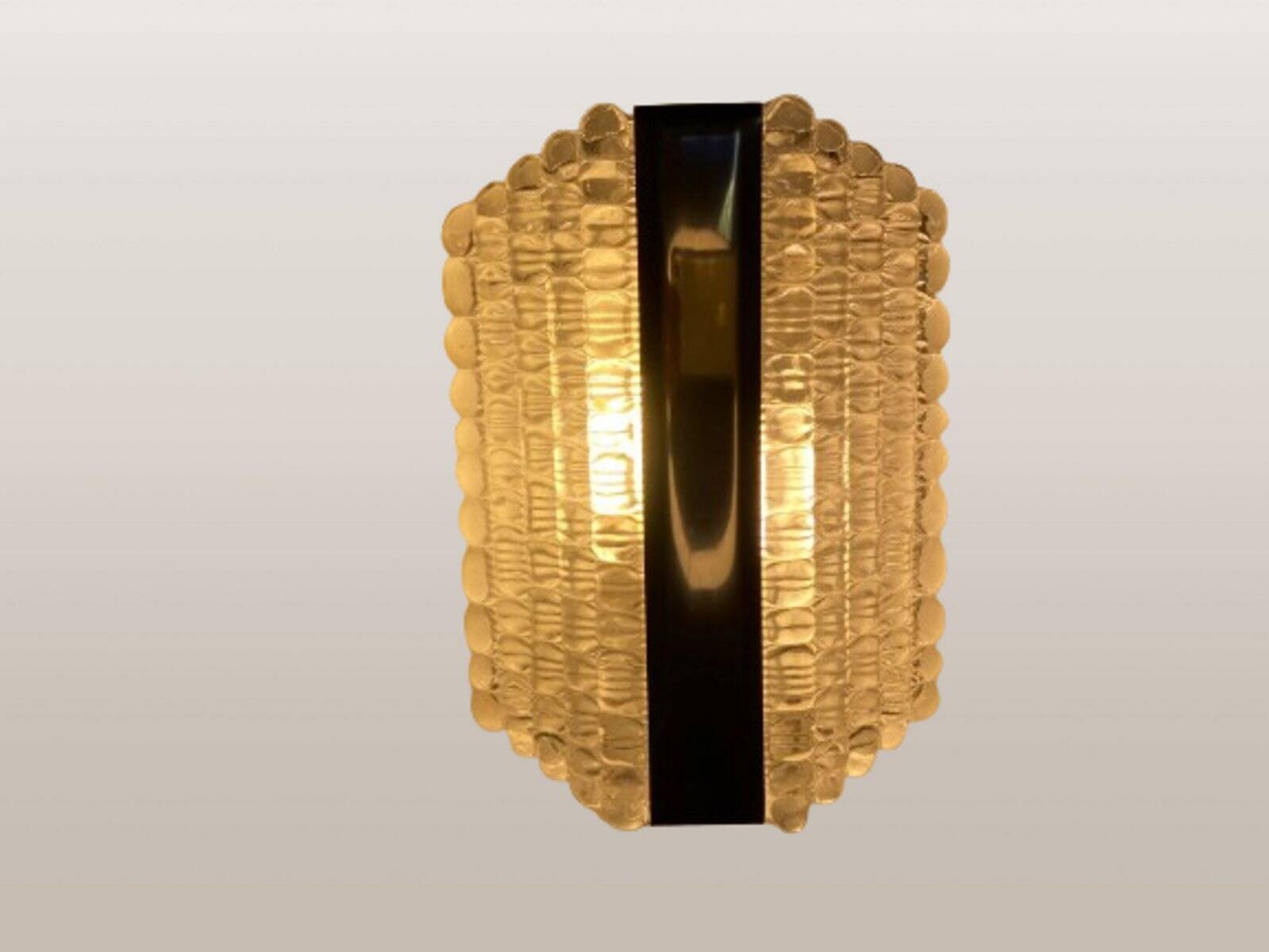 Appliques en verre dépoli de Kaiser Leuchten, années 60. Lot de 3.