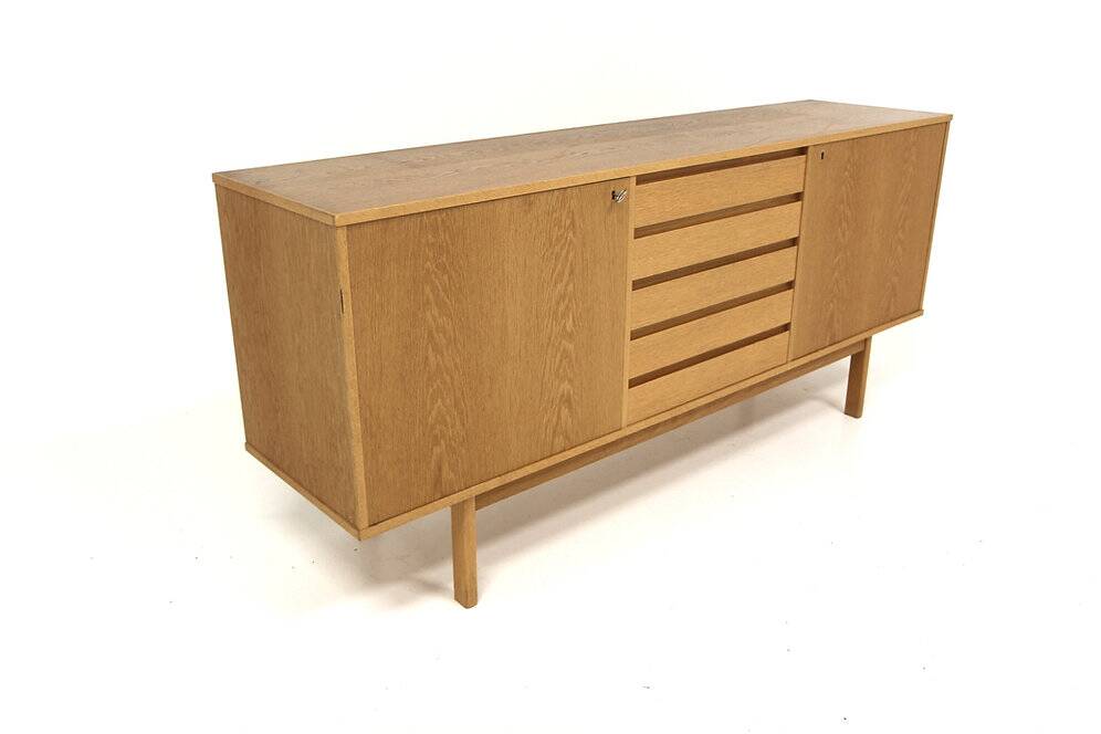 Scandinavian oak sideboard, Sweden, 1960