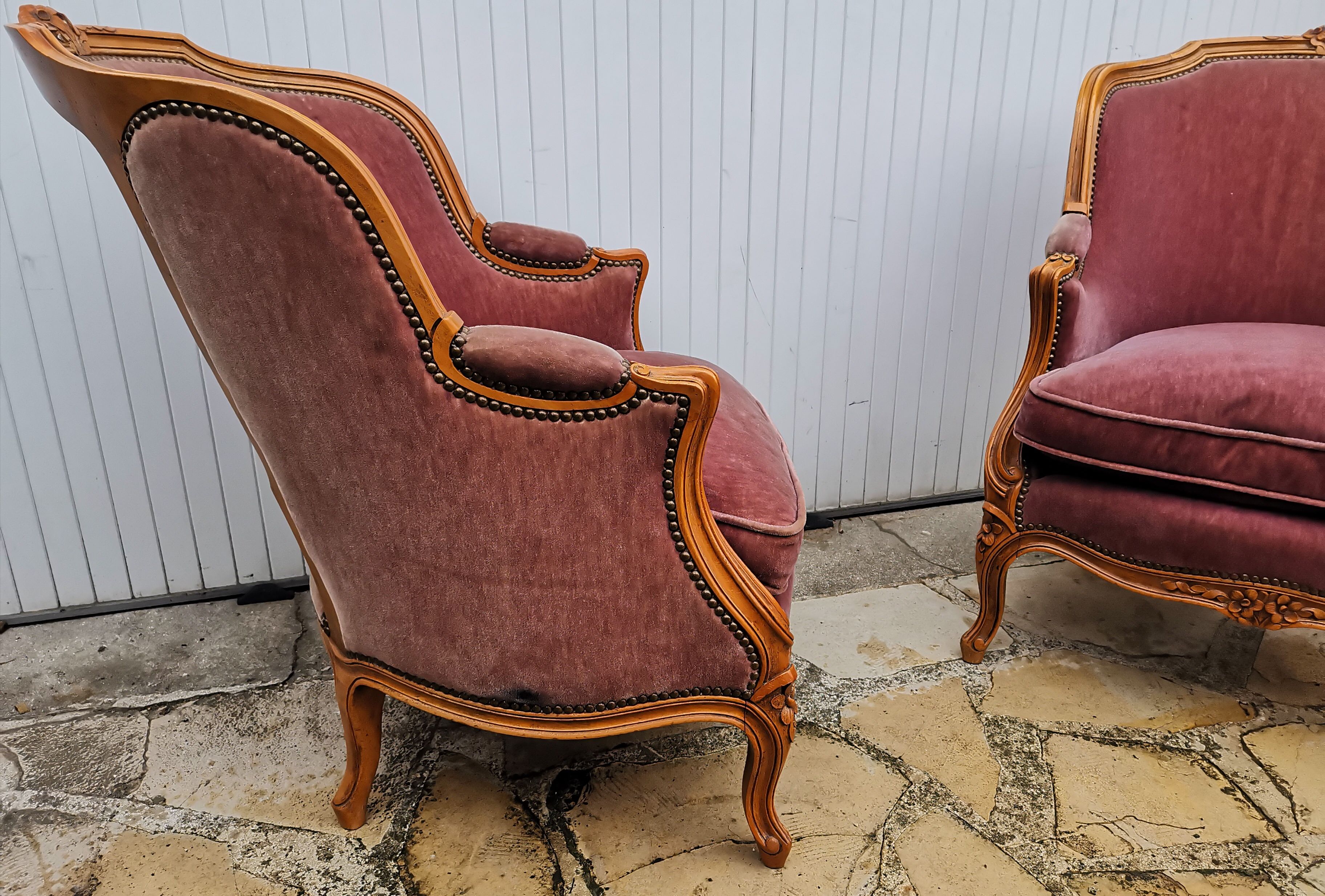 Pair of Louis XV armchairs