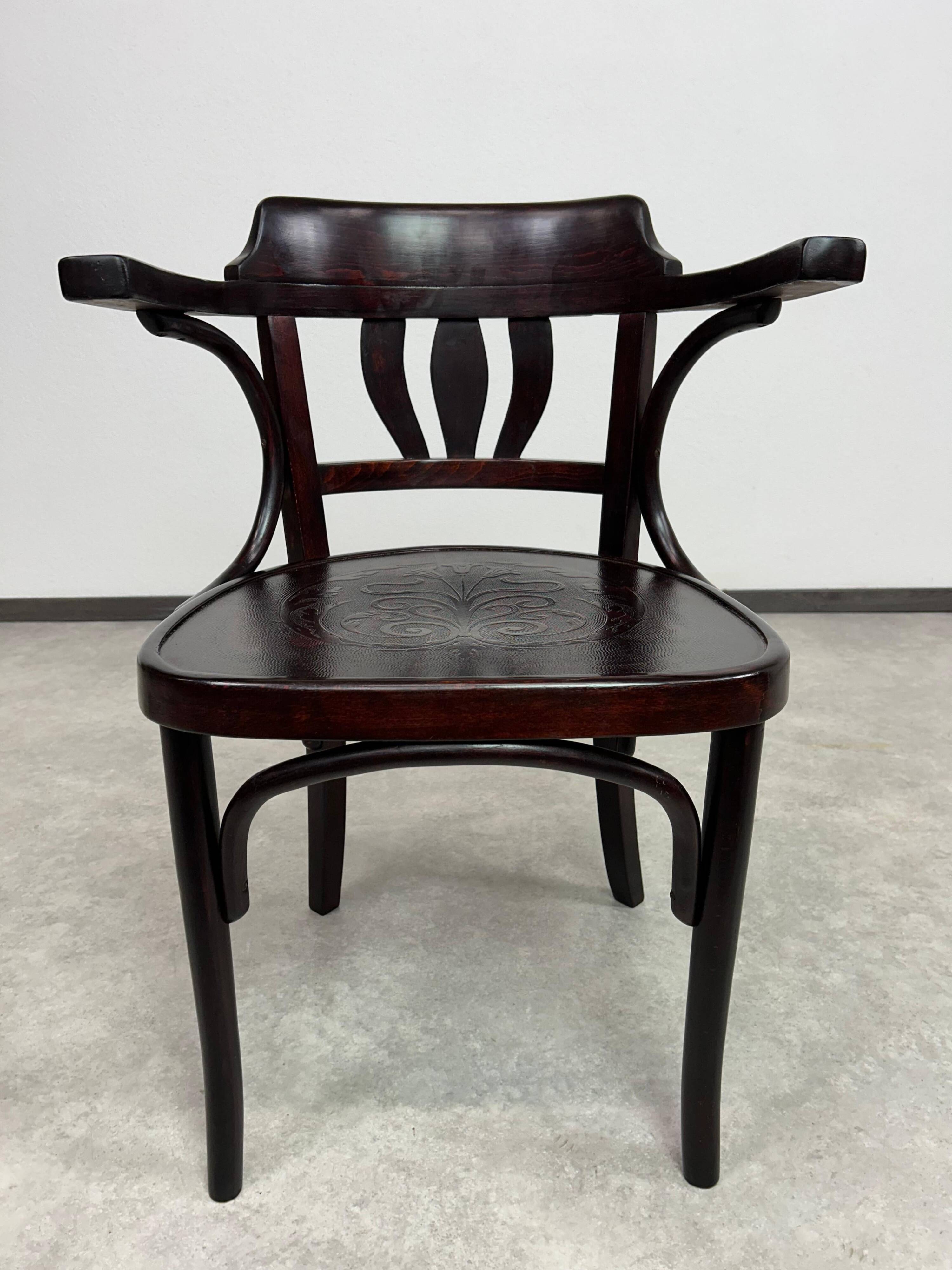 Chaise de bureau Sécession par Thonet Mundus