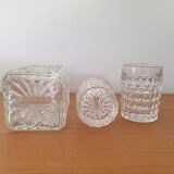 Whisky carafe and its 2 glasses