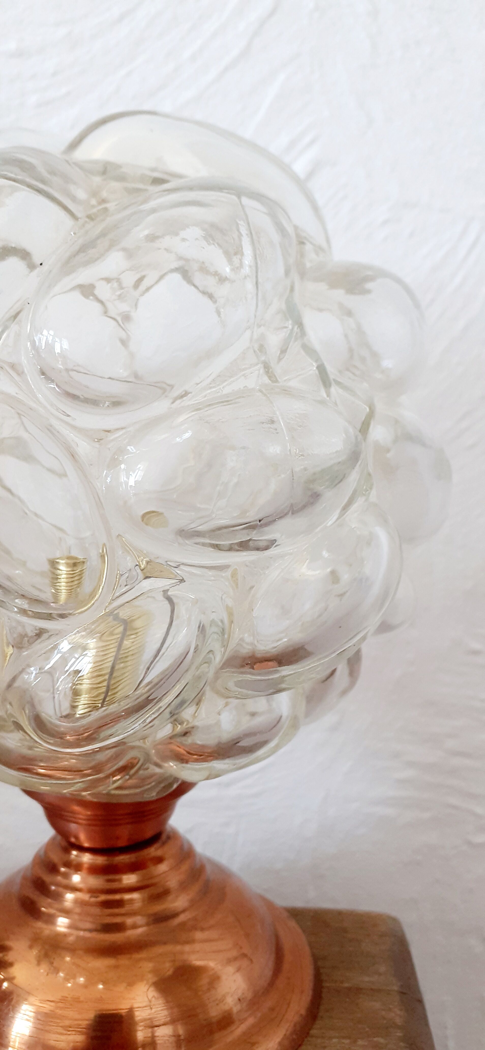 Table lamp, bubble globe 60s