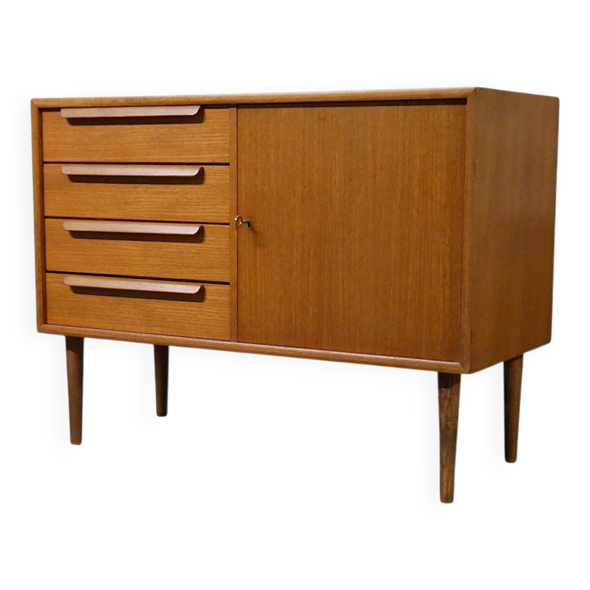 Enfilade scandinave en teck, 1960-1970