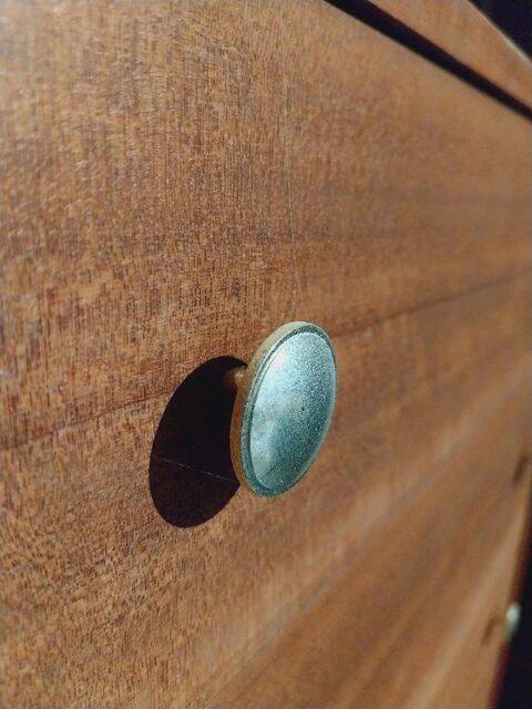 American walnut chest of drawers, 1980