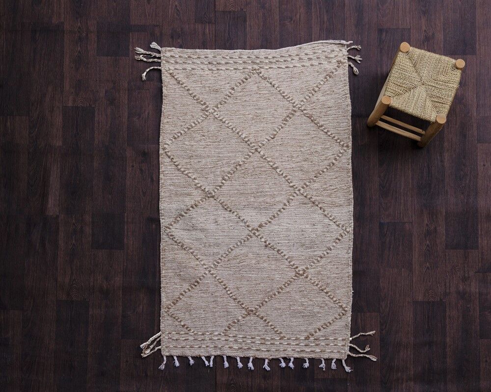 Berber carpet beige zanafi 95x155 cm