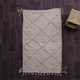 Berber carpet beige zanafi 95x155 cm