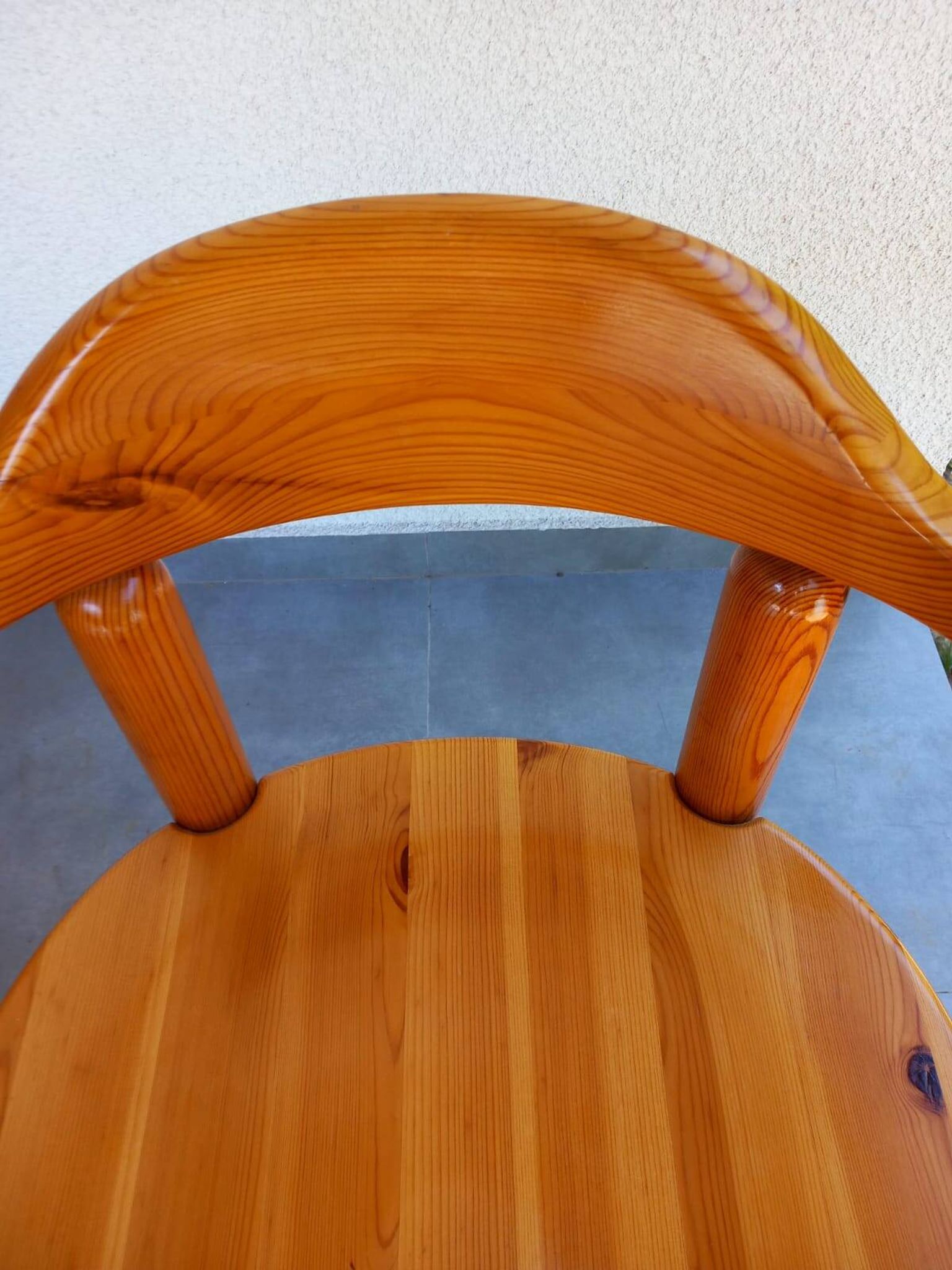 Chaise danoise en pin des années 1980