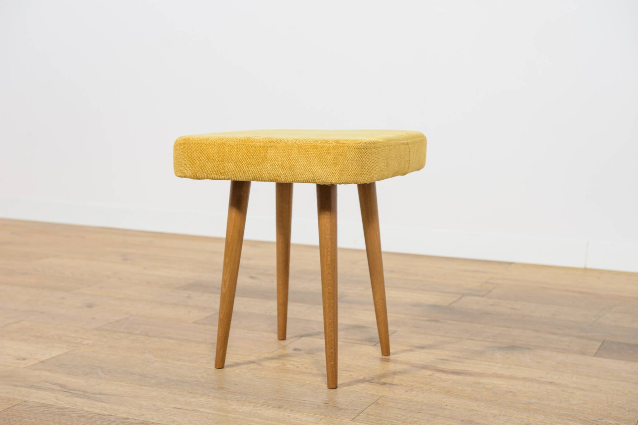 Mid-Century Teak Stool, Poland, 1970s