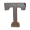 Industrial letter "t" in iron