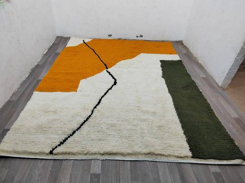 Tapis en laine pure fait main taille 200 x 300 cm