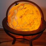 Taride illuminated terrestrial globe, wooden tripod, 1993