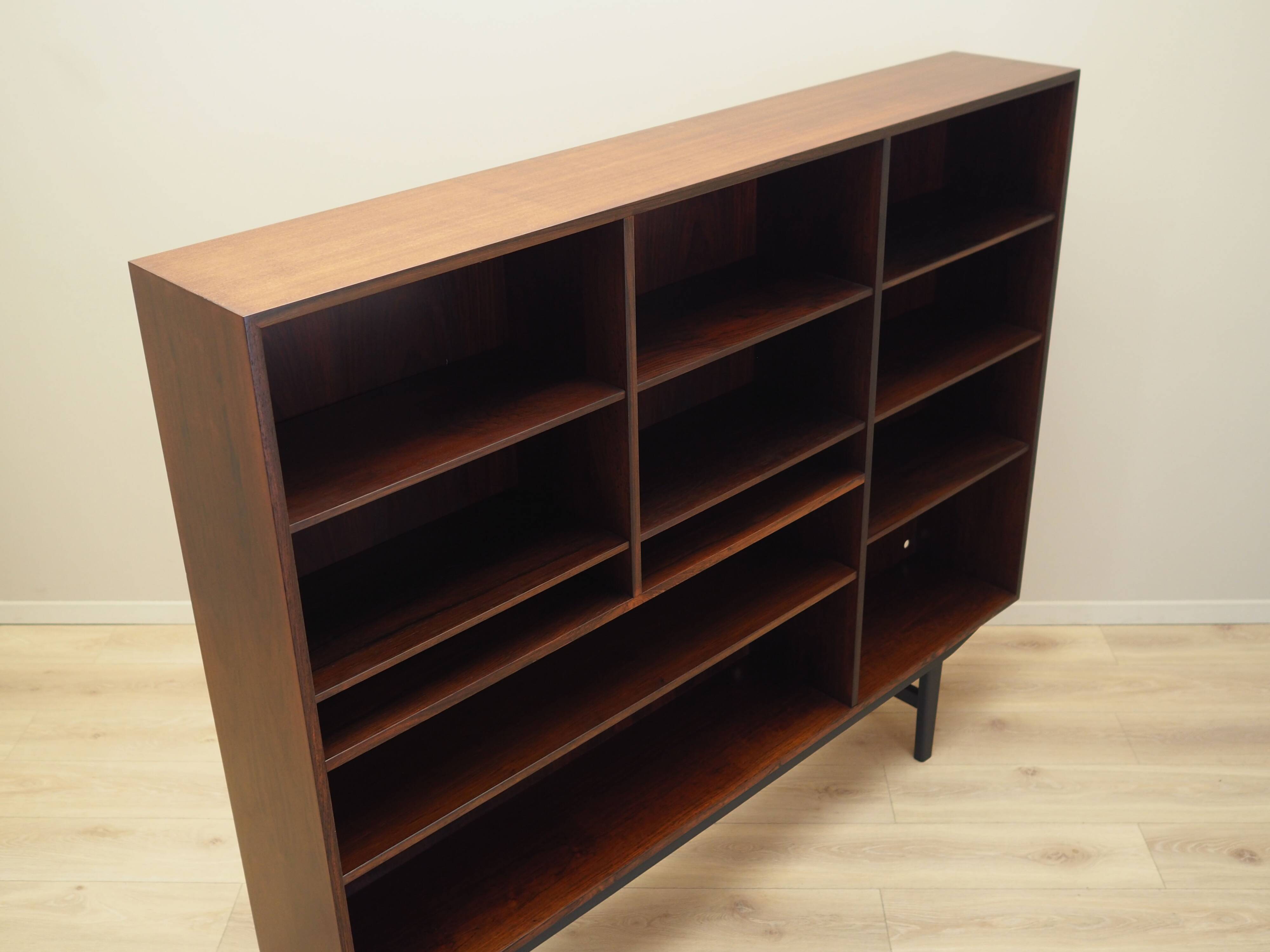 Mahogany bookcase, Danish design, 1970s, manufacturer: Omann Jun