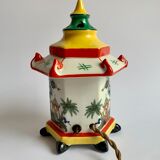 Vintage oriental pagoda lamp
