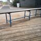 Banc vestiaire école années 70
