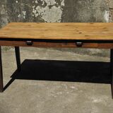 Table de ferme  2 tiroirs