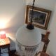Vintage suspension in half shell speckled with pearls