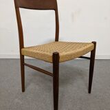 Pair of Danish chairs in teak and rope from the 60s/70s