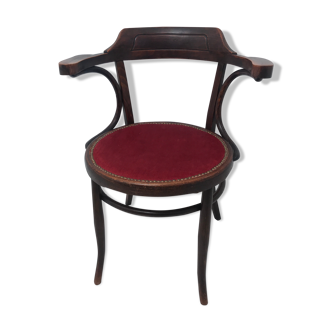 Old curved wooden chair