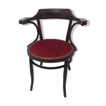 Old curved wooden chair
