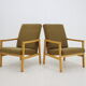 1960s Pair of Beech Armchairs, Czechoslovakia