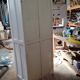 Old Parisian wooden locker room/wardrobe