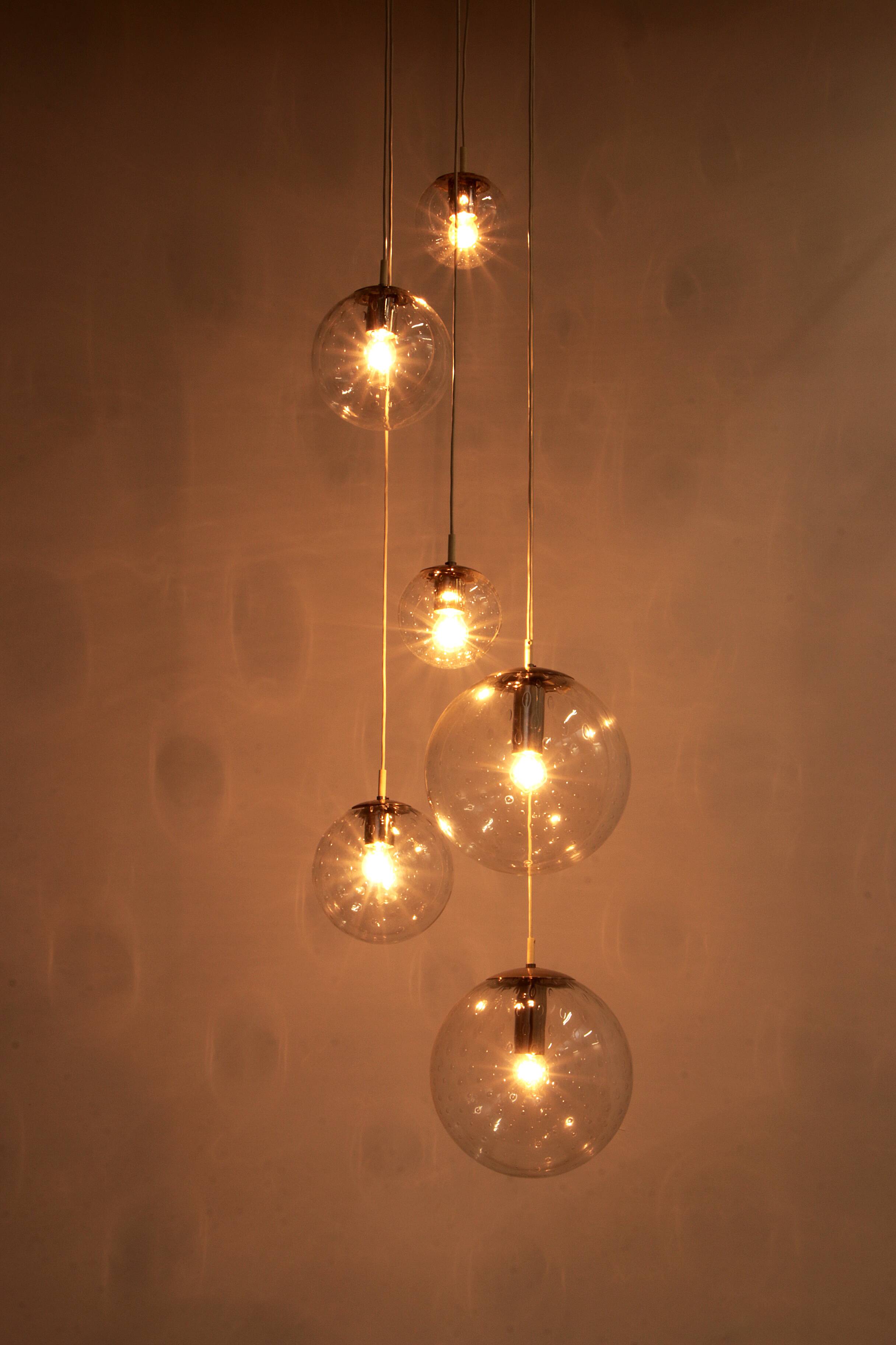 Raak Amsterdam Hanging Lamp Model B 1285 Design, 1968 Netherlands.