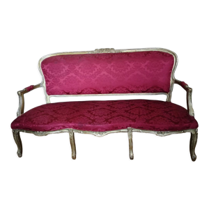 Canapé style Louis XV en bois