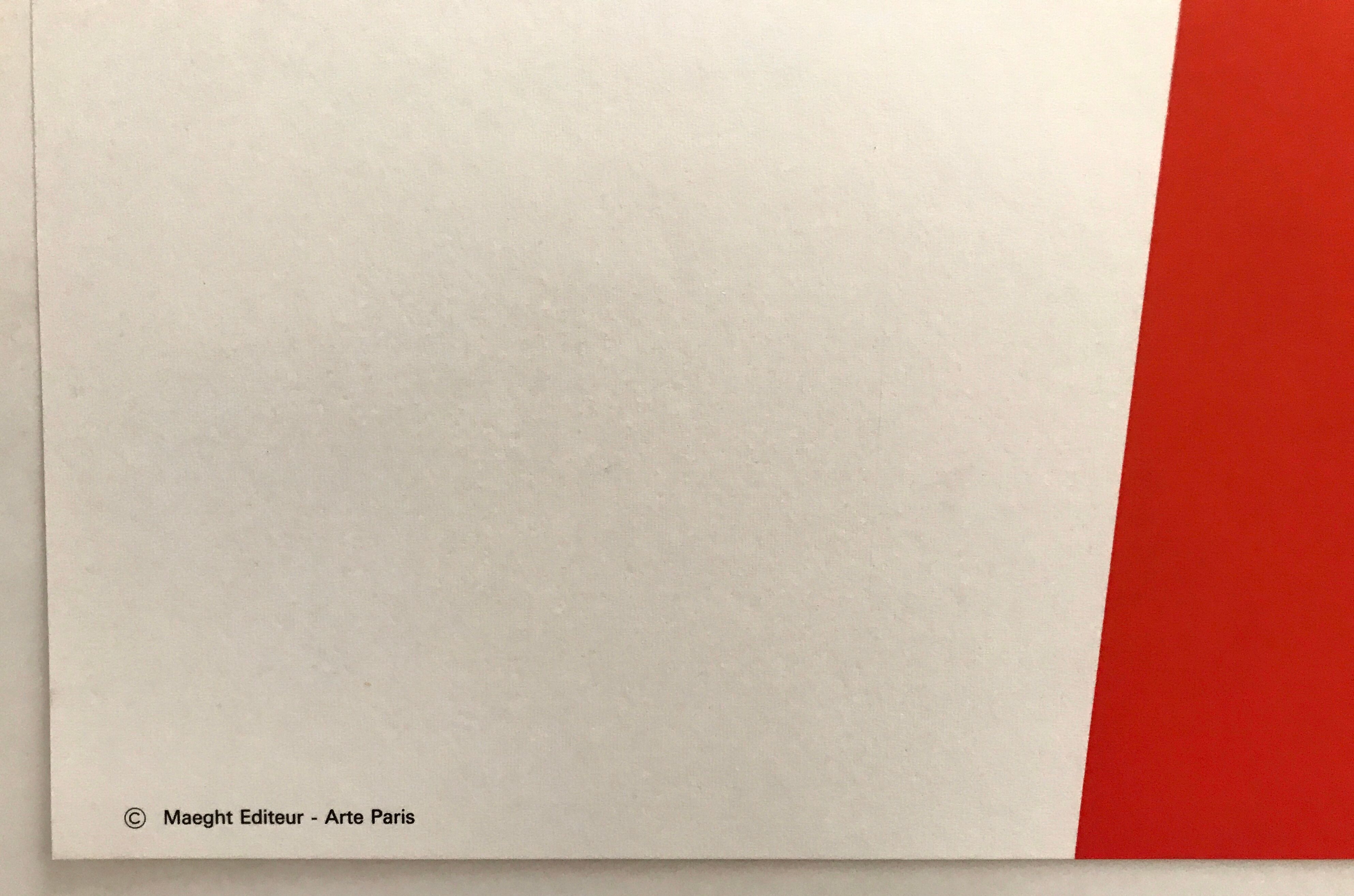 Original exhibition poster by Pablo PALAZUELO, Galerie Maeght, 1970