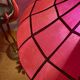Suspension abat-jour vintage en nacre rose