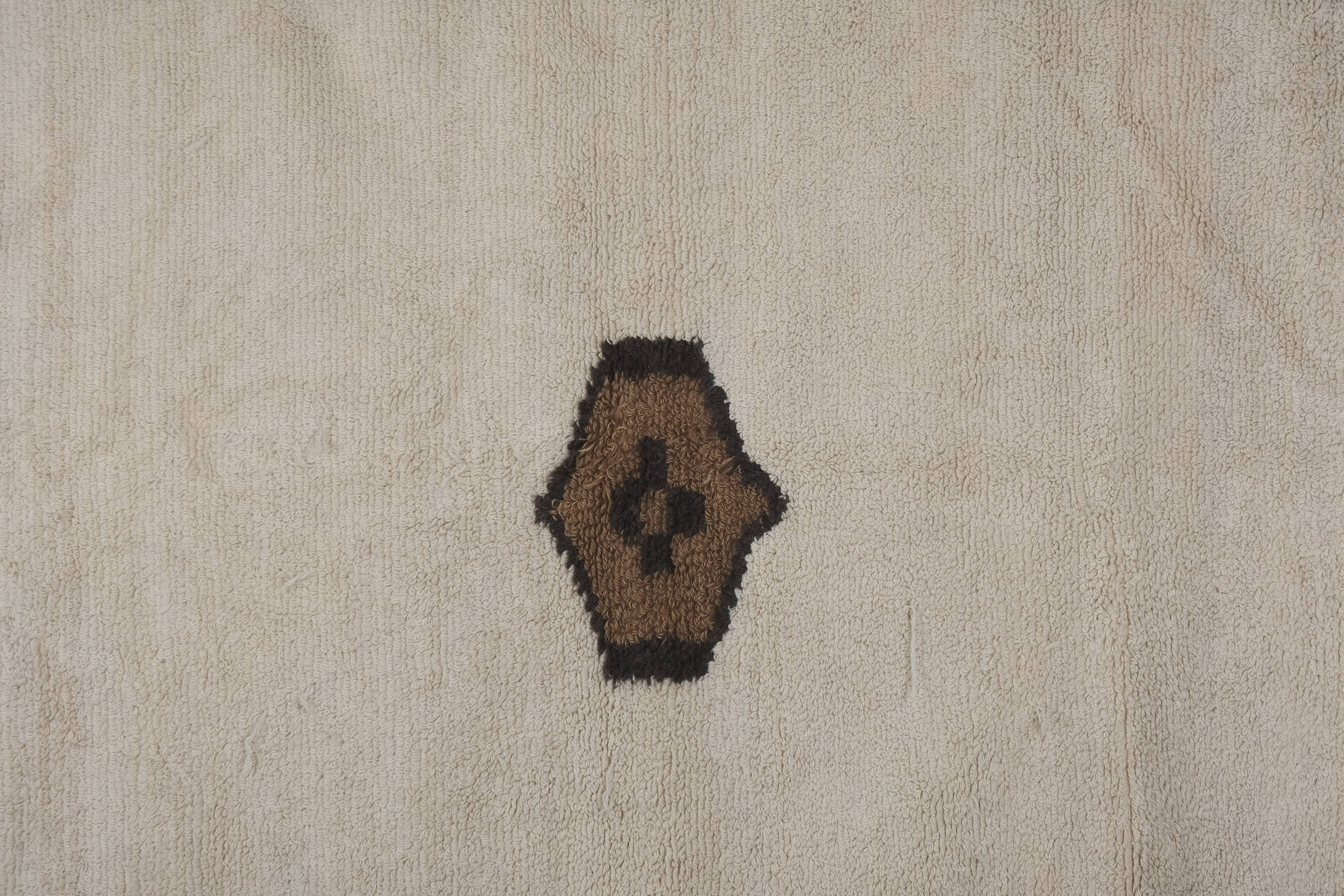 Vintage Turkish Oushak Rug Handwoven 142x213 cm
