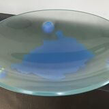 Empty vintage pocket in frosted glass signed
