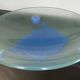 Empty vintage pocket in frosted glass signed