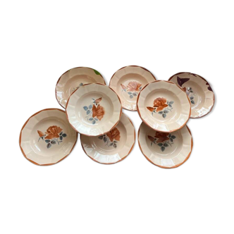 Deep plates earthenware Digoin Sarreguemines