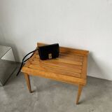 1950s oak luggage rack