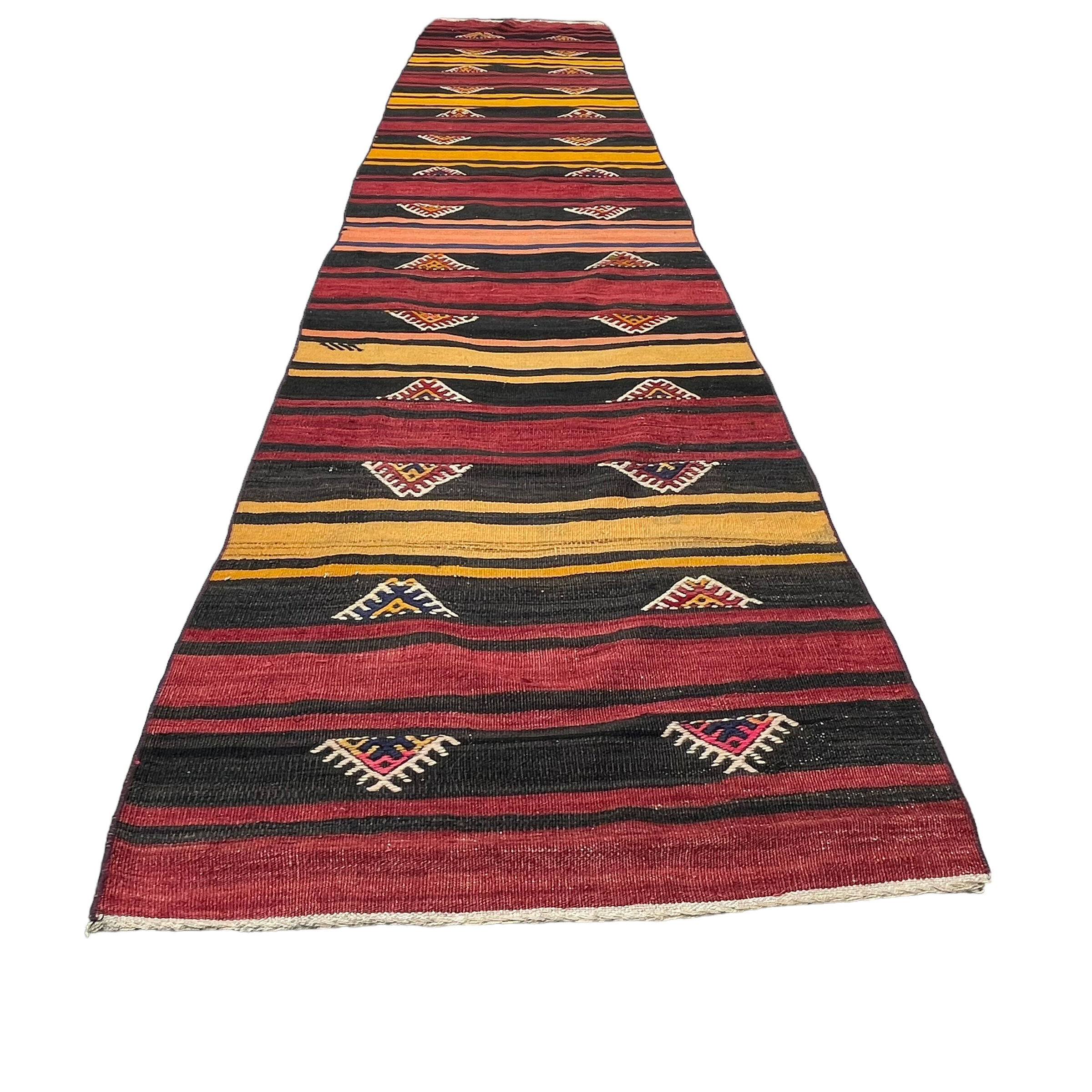 Vintage turkish kilim runner , 345 x 67 cm