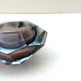 Murano-style trinket tray - Sommerso blown glass, Italy 1970