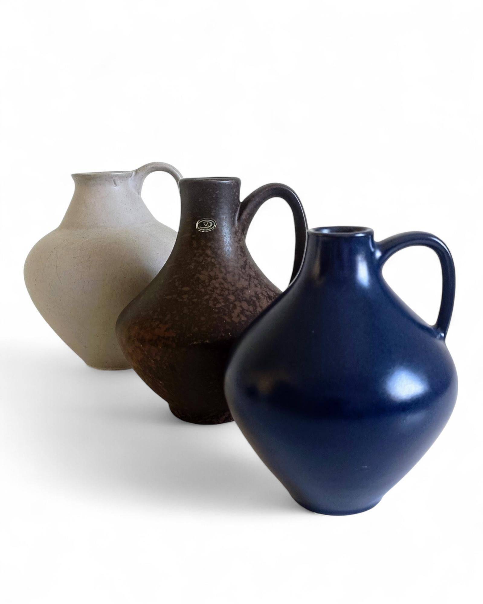 Set of Three Mid-Century Minimalist Vases by Fritz Van Daalen, Germany